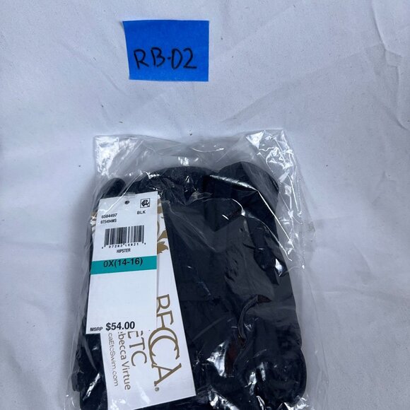 BECCA ETC Women's Color Code Hipster Bikini Bottoms 6584497 Black Size 0X - Picture 3 of 3